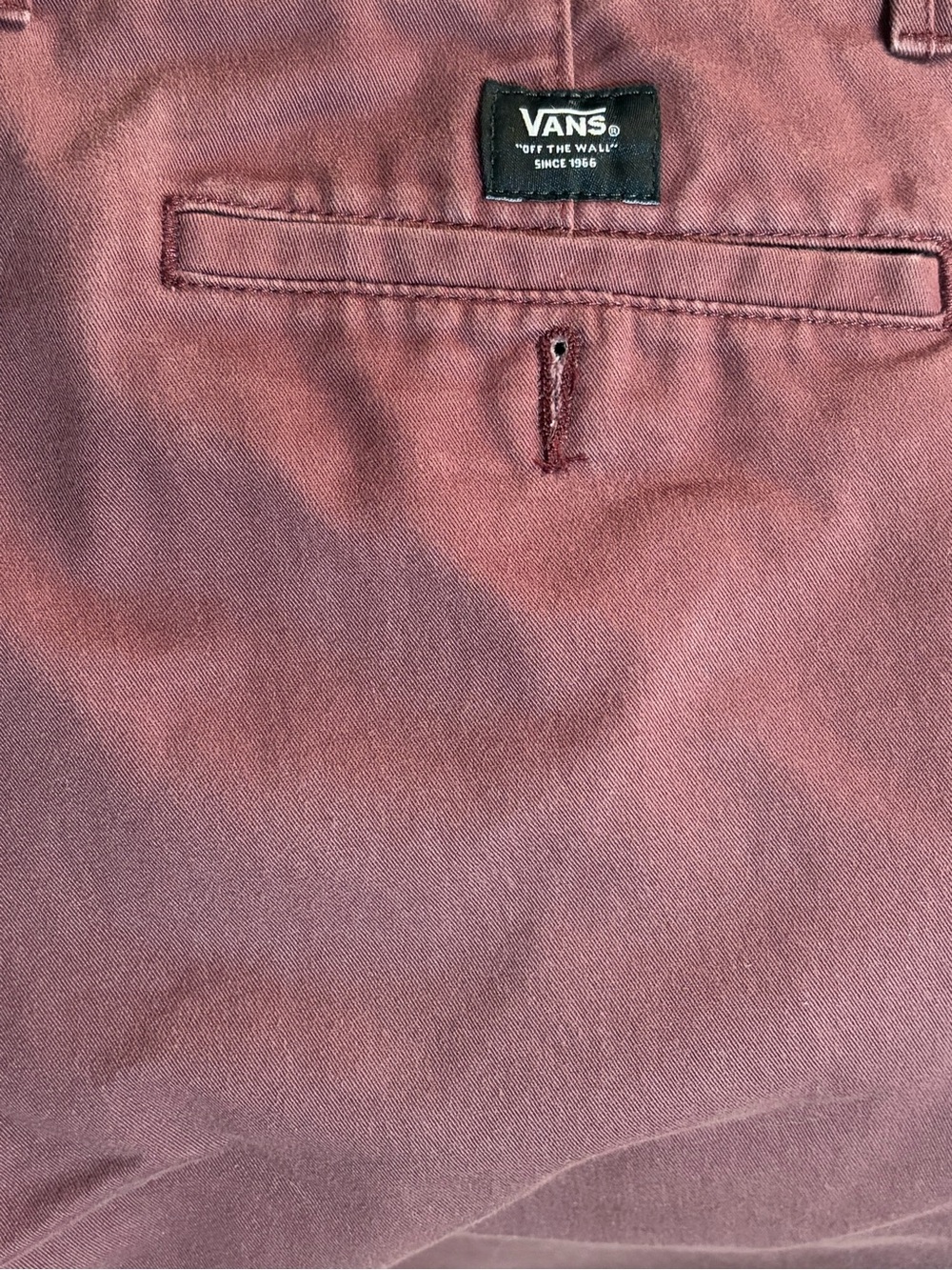Vans Authentic Chino Straight Pants - Port/Maroon - Picture 9 of 10